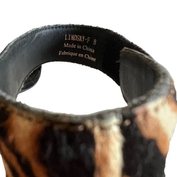 Jeffrey Campbell Lindsay Calf Hair Animal Print Heels - Picture 7 of 10